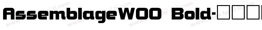 AssemblageWOO Bold字体转换